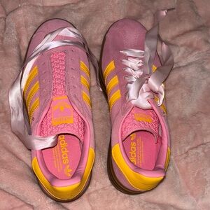 Adidas Pink and Yellow Sneakers